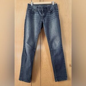 Levi's Low Rise Skinny Jeans Dark Wash 15603-0053 Size 6/28 EUC